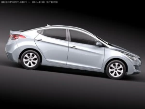 Hyundai Avante 2011 3D Model