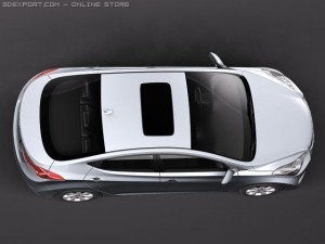Hyundai Avante 2011 Model 3D