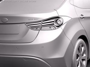 Hyundai Avante 2011 Model 3D