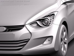 Hyundai Avante 2011 Model 3D