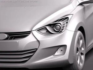 Hyundai Avante 2011 3D Model