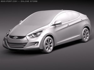 Hyundai Avante 2011 Model 3D