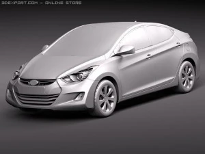 Hyundai Avante 2011 3D Model