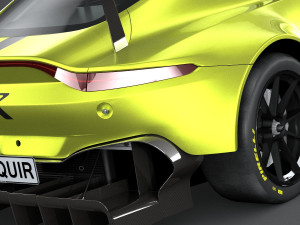 Aston Martin Vantage GTE Racecar 2018 lowpoly 3D-Modell