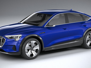 Audi E-tron Sportback 2021 3D 모델
