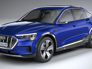 Audi E-tron Sportback 2021 3D 모델