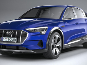 Audi E-tron Sportback 2021 3D 모델