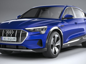Audi E-tron Sportback 2021 3D 모델
