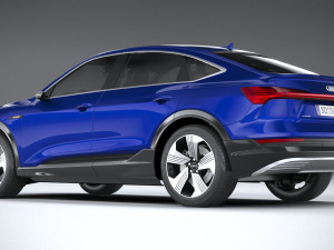 Audi E-tron Sportback 2021 3D 모델
