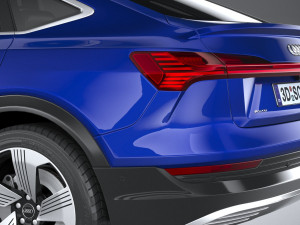 Audi E-tron Sportback 2021 3D 모델