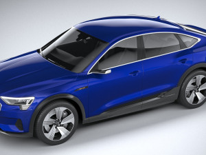 Audi E-tron Sportback 2021 3D 모델
