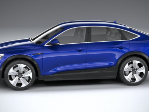 Audi E-tron Sportback 2021 3D 모델