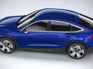 Audi E-tron Sportback 2021 3D 모델