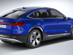 Audi E-tron Sportback 2021 3D 모델