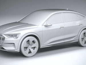 Audi E-tron Sportback 2021 3D 모델
