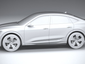 Audi E-tron Sportback 2021 3D 모델