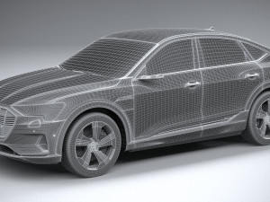 Audi E-tron Sportback 2021 3D 모델