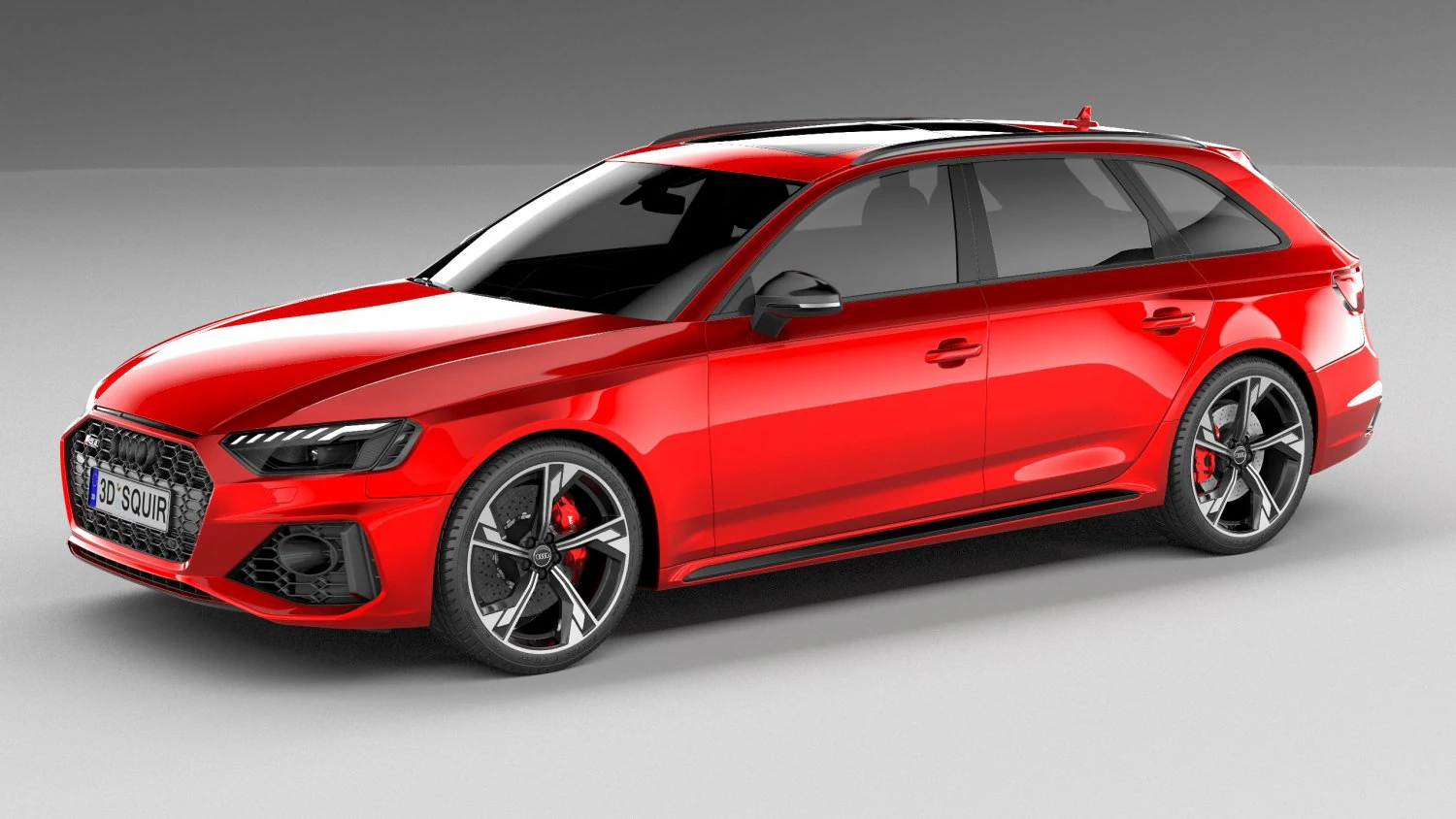 Audi RS4 Avant 2020 3D Model .c4d .max .obj .3ds .fbx .stl .blend