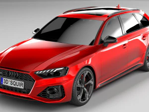 Audi RS4 Avant 2020 3D Model