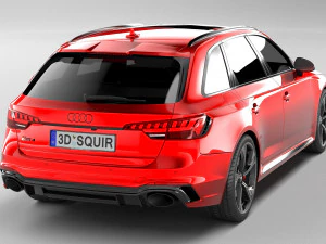 Audi RS4 Avant 2020 3D Model