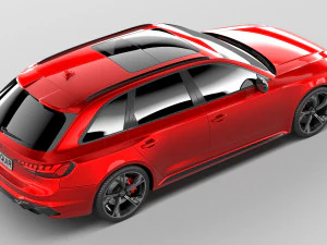 Audi RS4 Avant 2020 3D Model