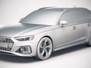 Audi RS4 Avant 2020 3D Model