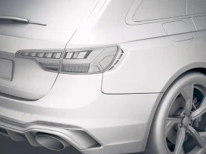 Audi RS4 Avant 2020 3D Model