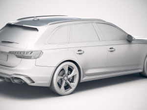 Audi RS4 Avant 2020 Modelo 3D