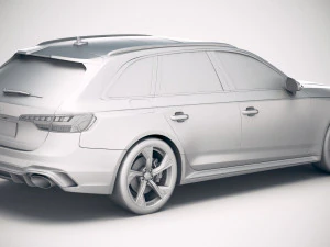 Audi RS4 Avant 2020 3D Model