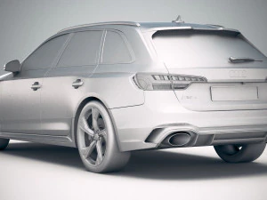 Audi RS4 Avant 2020 3D Model