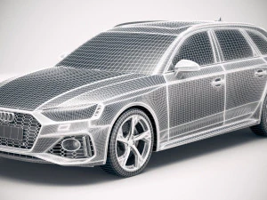 Audi RS4 Avant 2020 3D Model