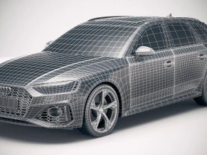 Audi RS4 Avant 2020 3D Model