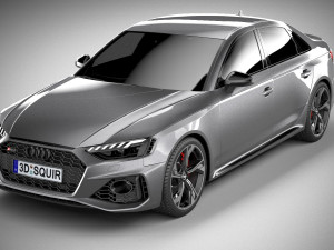 Audi RS4 Sedan 2020 Model 3D