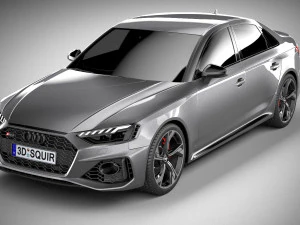 Audi RS4 Sedan 2020 3D Model