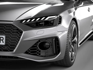 Audi RS4 Sedan 2020 3D Model