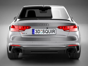 Audi RS4 Sedan 2020 3D Model