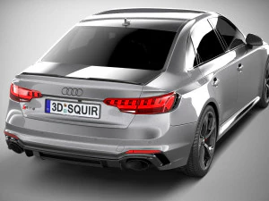 Audi RS4 Sedan 2020 3D Model