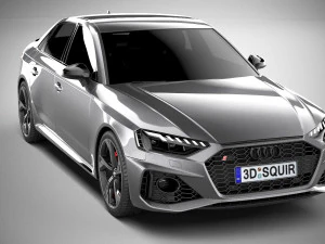 Audi RS4 Sedan 2020 3D Model