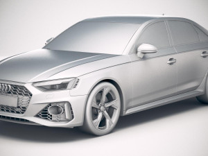 Audi RS4 Sedan 2020 Model 3D