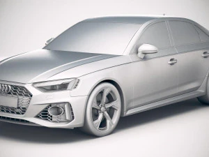 Audi RS4 Sedan 2020 3D Model