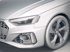 Audi RS4 Sedan 2020 Model 3D
