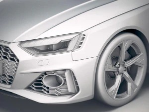 Audi RS4 Sedan 2020 3D Model