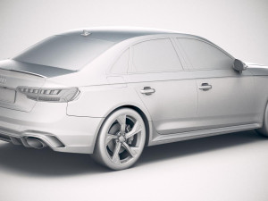 Audi RS4 Sedan 2020 Model 3D