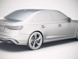 Audi RS4 Sedan 2020 3D Model