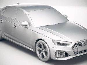Audi RS4 Sedan 2020 3D Model