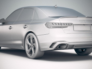 Audi RS4 Sedan 2020 Model 3D