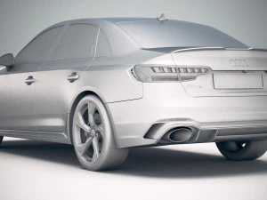 Audi RS4 Sedan 2020 3D Model
