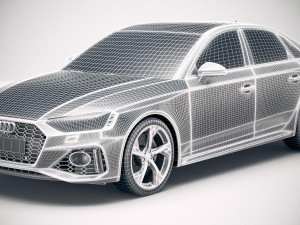 Audi RS4 Sedan 2020 Model 3D