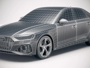 Audi RS4 Sedan 2020 3D Model