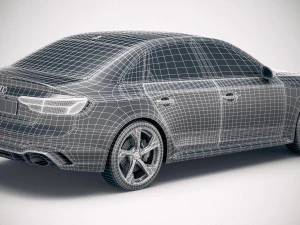 Audi RS4 Sedan 2020 3D Model